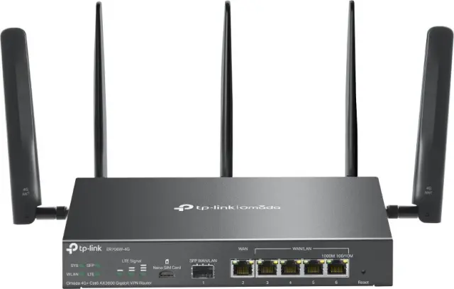 TP-Link Omada 4G+ Cat6 AX3000 Gigabit VPN Router (ER706W-4G) (TPER706W-4G)