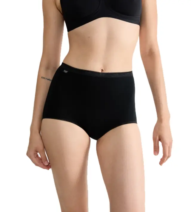 Sloggi Γυναικείο Εσώρουχο Basic Maxi, Χρώμα Μαύρο