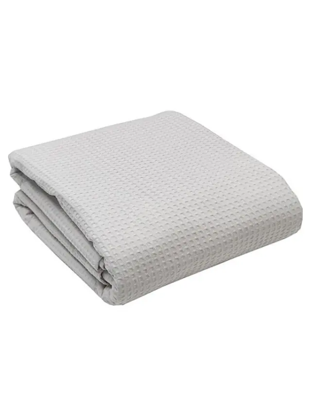 Κουβέρτα πικέ cotton Light Grey King Size (240x260) Sunshine 2