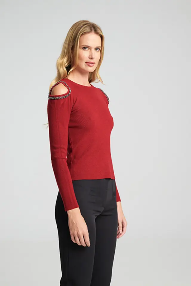 Πλεκτό με Λαμπερές Λεπτομέρειες Victoria Sweater - XS 2