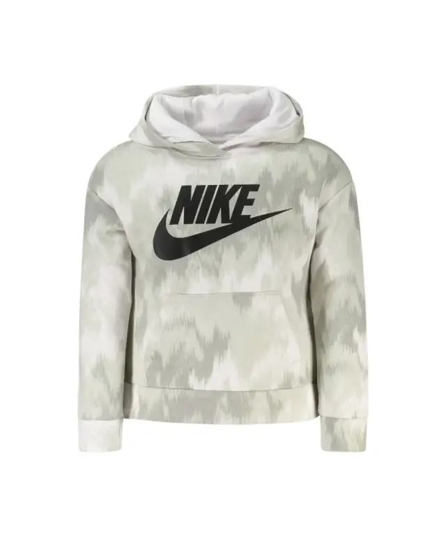 Nike - Παιδική Μπλούζα Φούτερ Printed Hoodie 36K428-063 Γκρι/Λευκό - 4 ετών