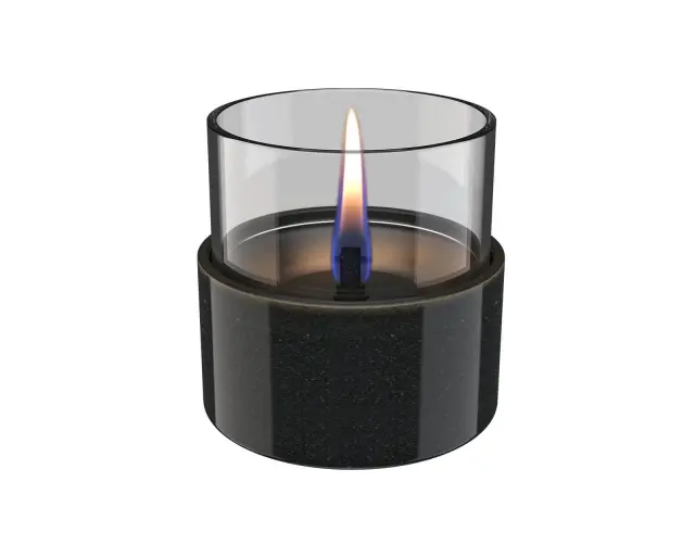 Επιτραπέζια Εστία Φωτιάς Aster 10 Reactive Glaze Tenderflame με διάρκεια καύσης 4 - 5 ώρες, χωρητικότητα δεξαμενής 200ml και διαστάσεις 9.8x9.7cm - Black TF-600274 2