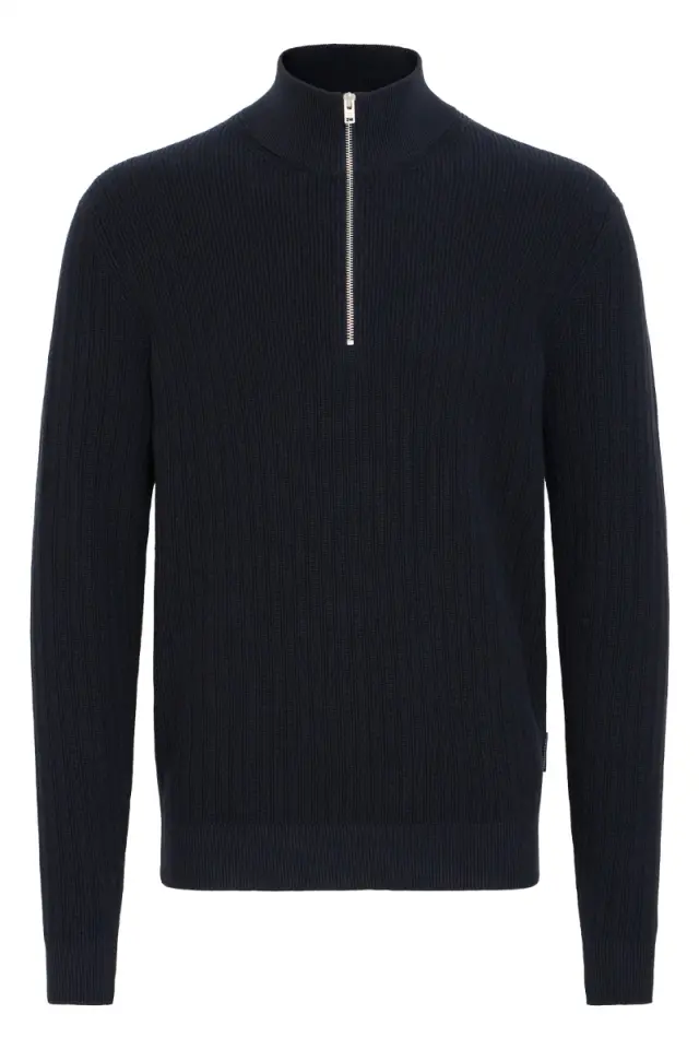 Casual Friday Ανδρικό BOLIN Πλεκτό με Φερμουάρ – Dark Navy - M
