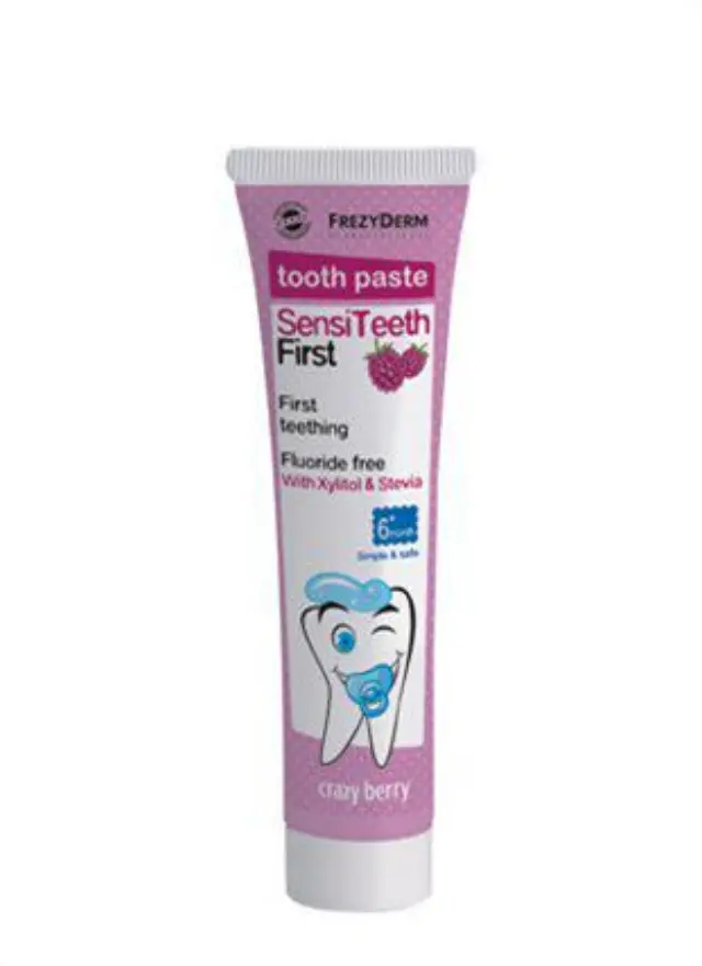 Frezyderm | SensiTeeth First Tooth Paste | Οδοντόκρεμα για την Πρώτη Οδοντοφυϊα Χωρίς Φθόριο 6+ Μηνών | 40ml