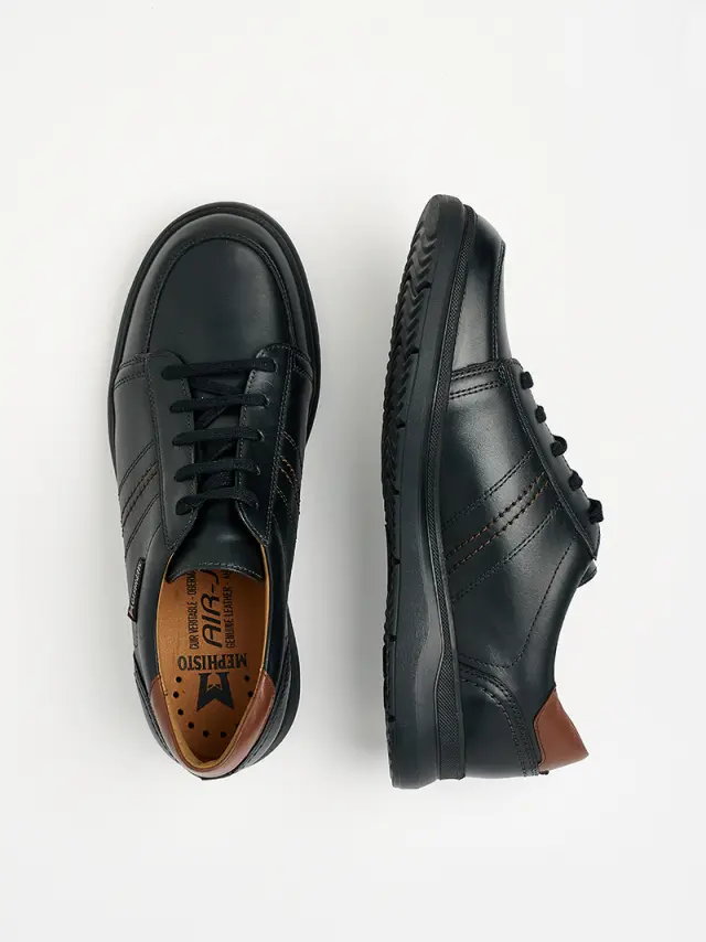 Mephisto Sneakers Ανδρικό δέρμα Μαύρο MEP/AMELIO BLACK 3