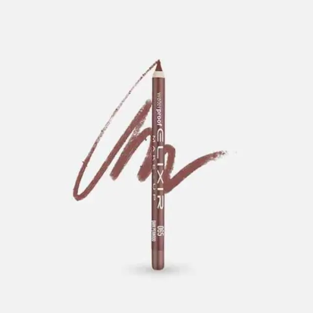 Elixir Waterproof Lip Pencil, Αδιάβροχο Μολύβι Χειλιών 065 Dark Peawood
