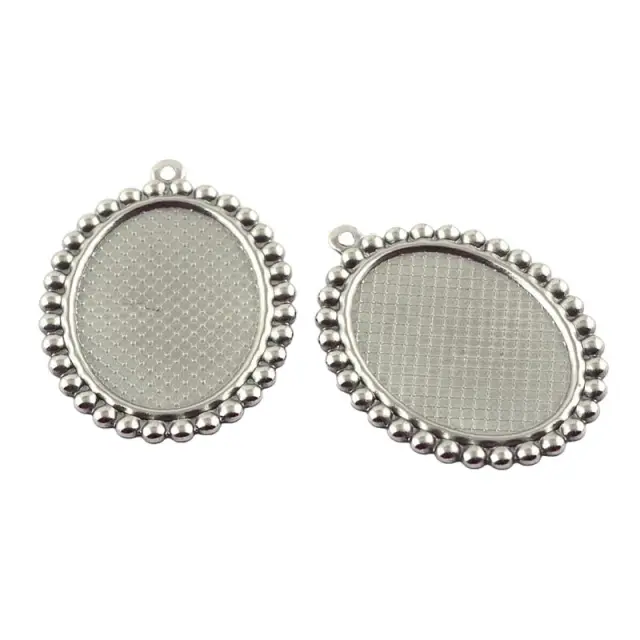Καστόνι 27.5x19.5x1.5mm (Εσωτ. 18x13mm) - 304 Ανοξείδωτο Ατσάλι - 5τεμ