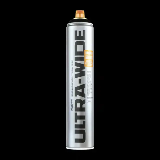 Montana Ultra Wide Spray Paint 750ml UW Black