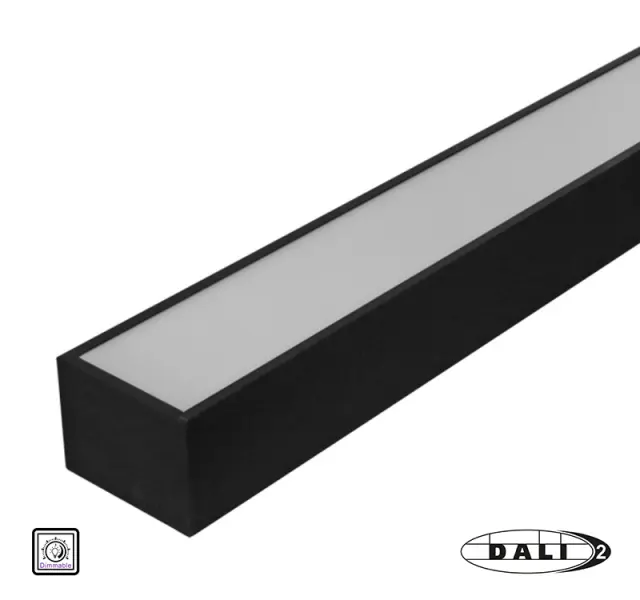 ΦΩΤΙΣΤΙΚΟ LED ΑΛΟΥΜ.ΓΡΑΜΜΙΚΟ 36W DIM.DALI 230V 3000K 120cm ΜΑΥΡΟ