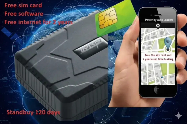 Φορητή συσκευή Gps Tracker TK806-2 μαζί με κάρτα sim με 2 χρόνια δωρεάν Internet για real time παρακολουθηση με10.000 mAh TK806-2