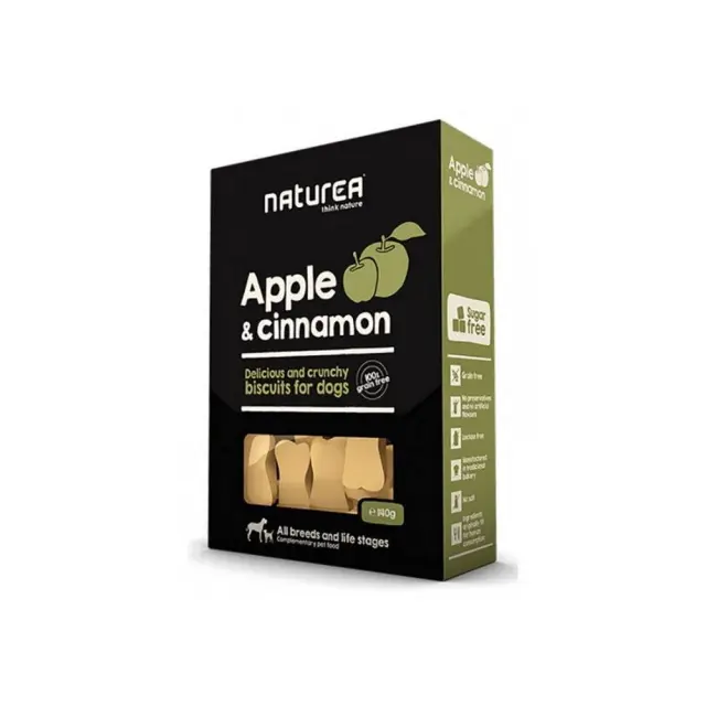 Naturea Μπισκότα Σκύλου Apple & Cinnamon 140gr Μονόχρωμο