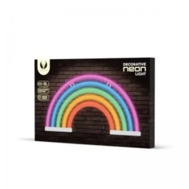 Neon LED Forever Light FLNE14X RAINBOW (USB/Μπαταρίας & On/Off) Πολύχρωμο N64427 3