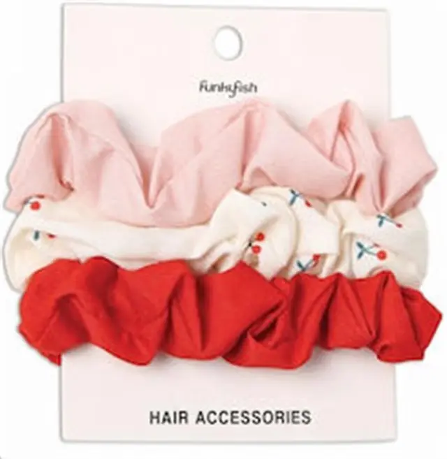 Λαστιχάκια Μαλλιών Hair Scrunchies Cherry Blossom / 300-31002 (FUNKYFISH)