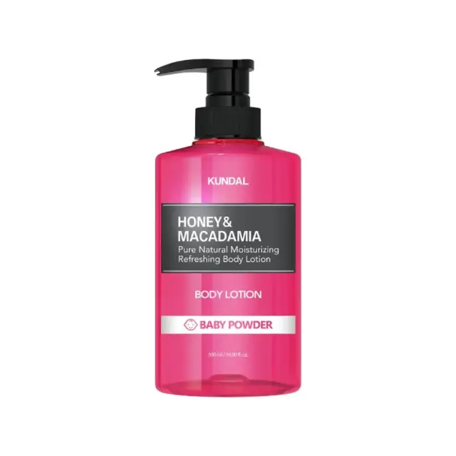 Kundal Honey & Macadamia Pure Body Lotion 500ml Baby Powder - Ενυδατική λοσιόν σώματος με άρωμα Baby Powder