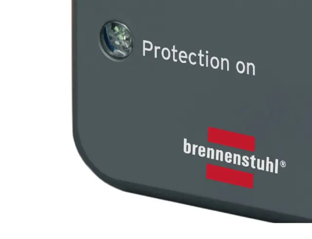 Αντάπτορας Brennenstuhl με 1 Σούκο Πρίζα Ένδειξη Προστασίας 230V και Προστασίας απο Υπέρταση εως 13.500A Μαύρος 2
