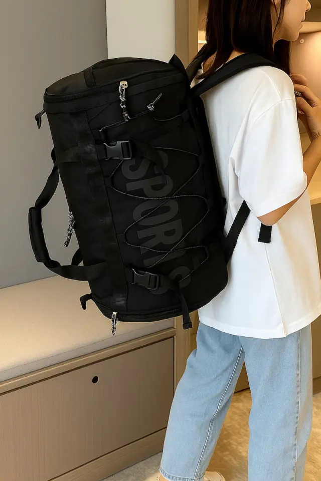 Playfulbags PS296 Σακ Βουαγιάζ 60x26x30cm – Αδιάβροχο, Ευρύχωρο & Ιδανικό για Γυμναστήριο και Ταξίδια - Μπλε Ηλεκτρίκ 2