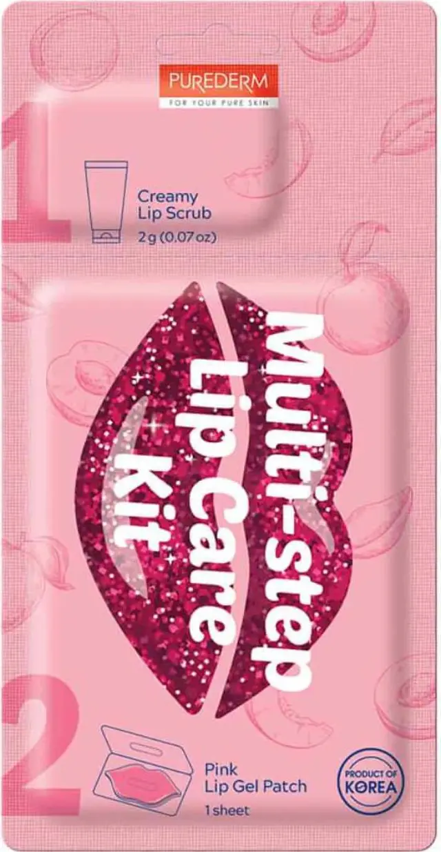 Purederm Multi-Step Lip Care Kit Σετ Περιποίησης Χειλιών Scrub & Μάσκα 5.2g