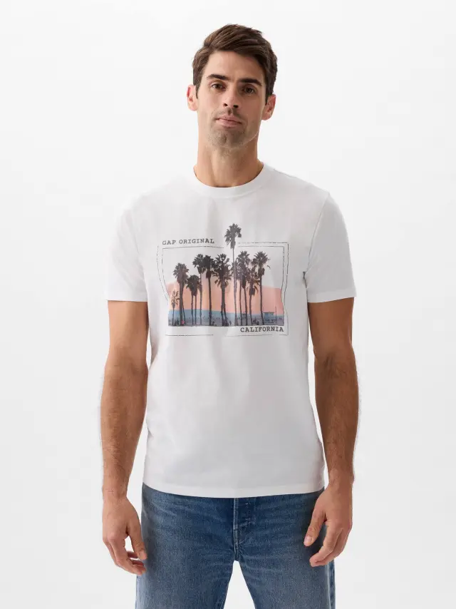 Άσπρη Everyday Soft Graphic Μπλούζα white - XS