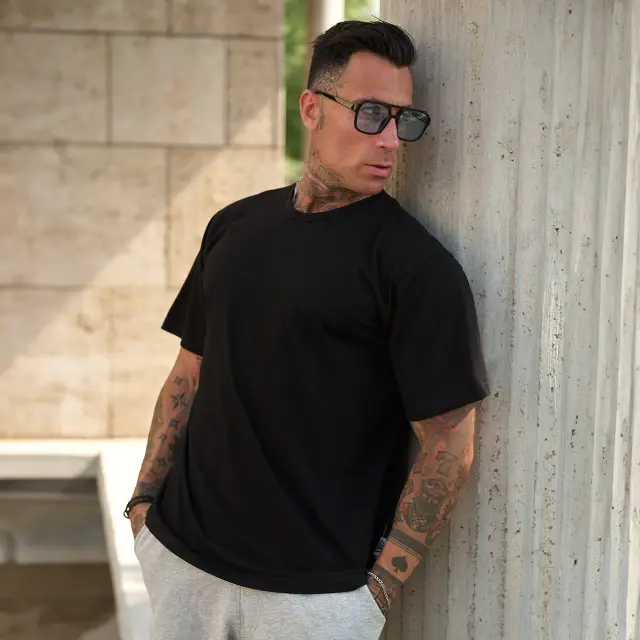 T-shirt Noshame® Μαύρο Oversized - 112597 - XXL