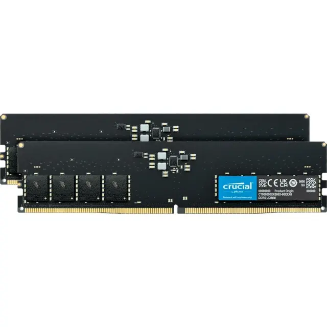 Crucial DIMM 32 GB DDR5-5600 (2x 16 GB) Dual-Kit (black, CT2K16G56C46U5)
