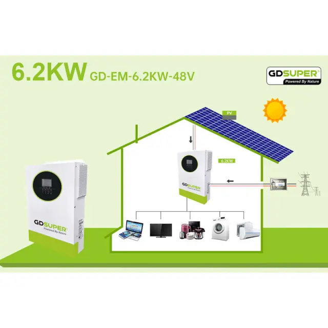 Υβριδικός Ηλιακός Μετατροπέας 6.2KW 48V GD Super με MPPT 120A - GD Super 6.2KW 48V Hybrid Solar Inverter with MPPT 120A 0234074 2