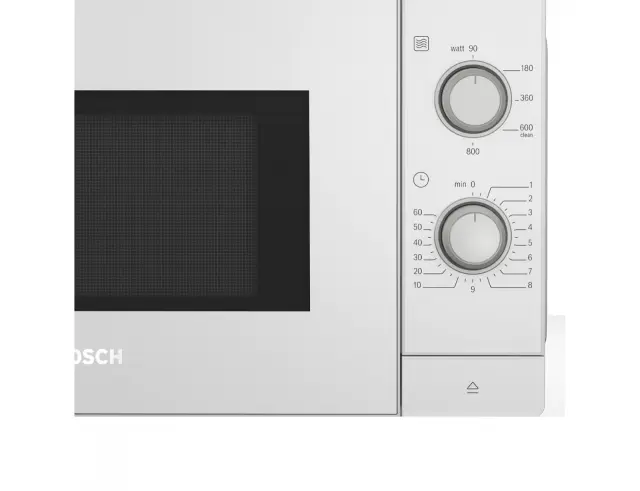 Φούρνος Μικροκυμάτων Bosch Series 2 FFL020MW0 με λειτουργία υδρόλυσης, χωρητικότητα 20L και ισχύ μικροκυμάτων 800W - White FFL020MW0 2