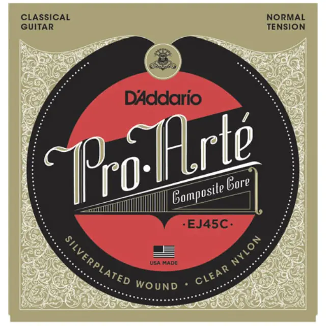 D'Addario EJ45C Pro-Arté Composite Core Χορδές Κλασικής Κιθάρας Normal