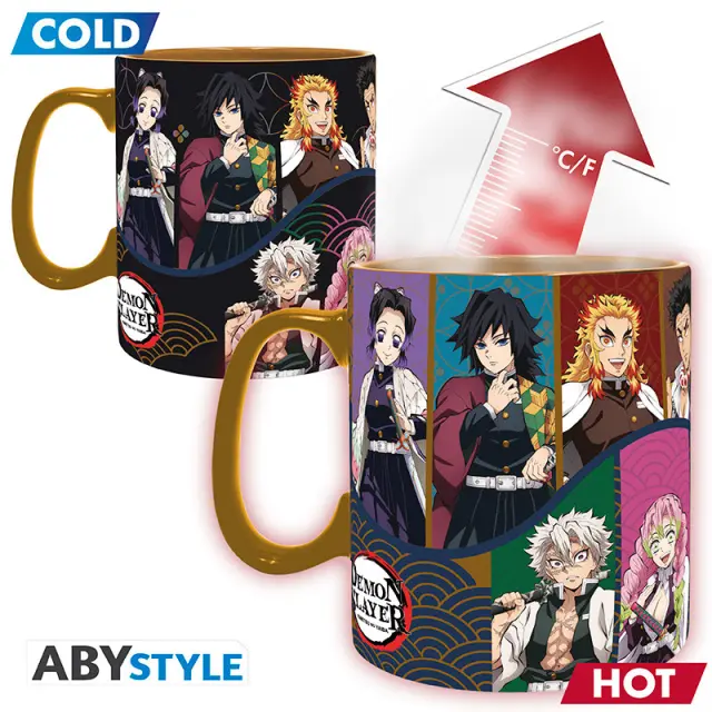 DEMON SLAYER - Mug HeatChange- 460ml- Hashira S2 2