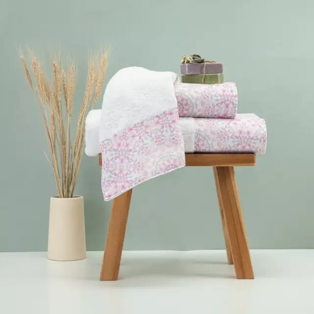 Πετσέτες Σετ 3ΤΜΧ Μάνταλα Λευκό 70 x 140 / 50 x 90 / 30 x 50 cm Λευκό 70 x 140 / 50 x 90 / 30 x 50 cm 2