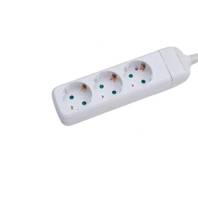 Πολύπριζο 3 Θέσεων Σκέτο EUROLAMP 147-62020