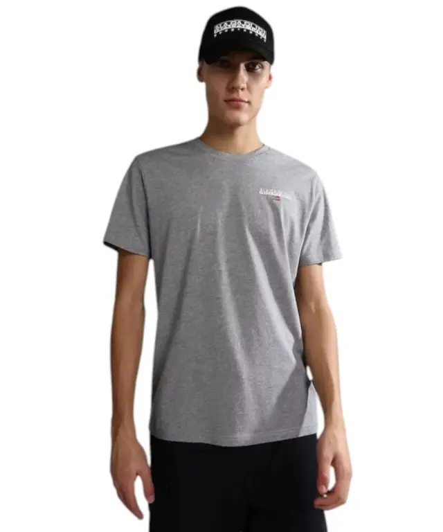 Napapijri - Ανδρικό T-shirt S-Ice Ss NP0A4GWI160 Γκρι - L