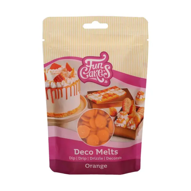 FunCakes Deco Melts - Πορτοκαλί - 250γρ.