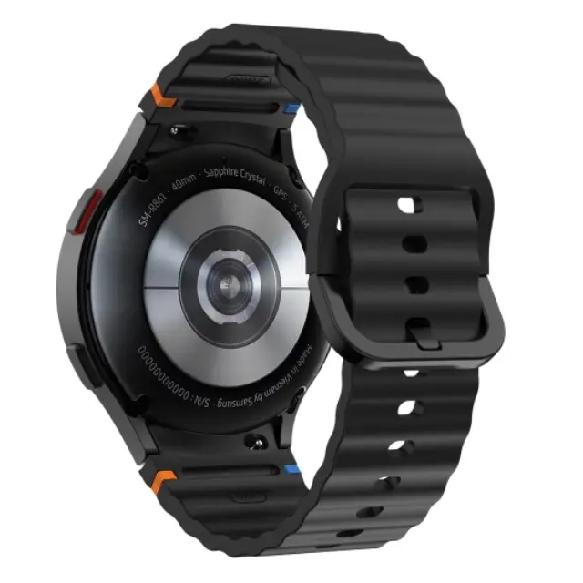 Tech-protect Silicone Sport Samsung Galaxy Watch 4 / 5 / 5 Pro / 6 / 7 / Fe Black 2