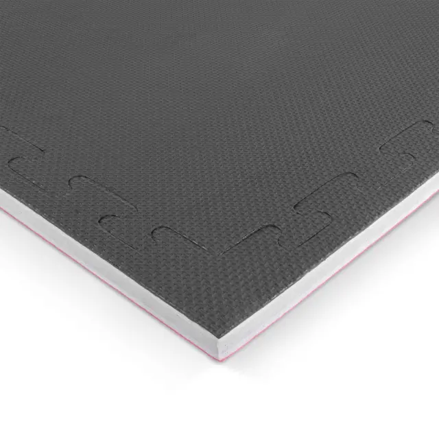 AMILA Δάπεδο Προστασίας EVA Tatami 100x100cm 2cm Κόκκινο-Γκρι-Μαύρο (36631)