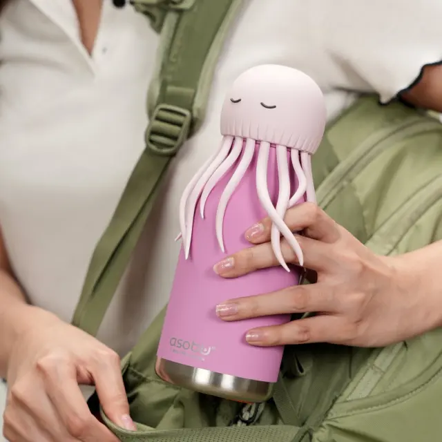 ASOBU Παγούρι Ανοξείδωτο Bestie - Jellyfish Pink 460 ml 3