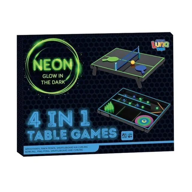 Luna Neon Επιτραπέζια Παιχνίδια 4 σε 1 (000623322)