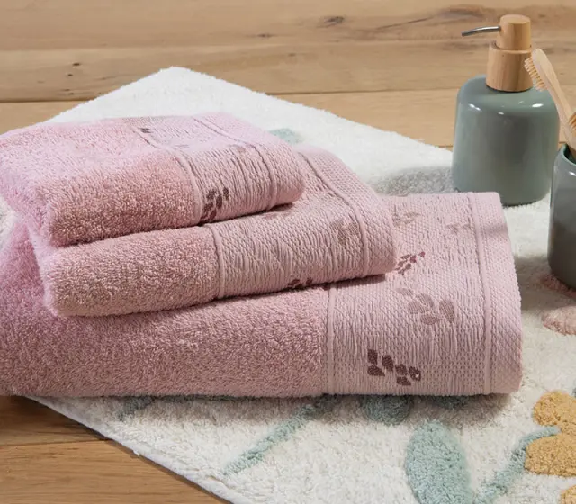 Πετσέτες Μπάνιου (Σετ) Nef-Nef Homeware SYLIA Pink