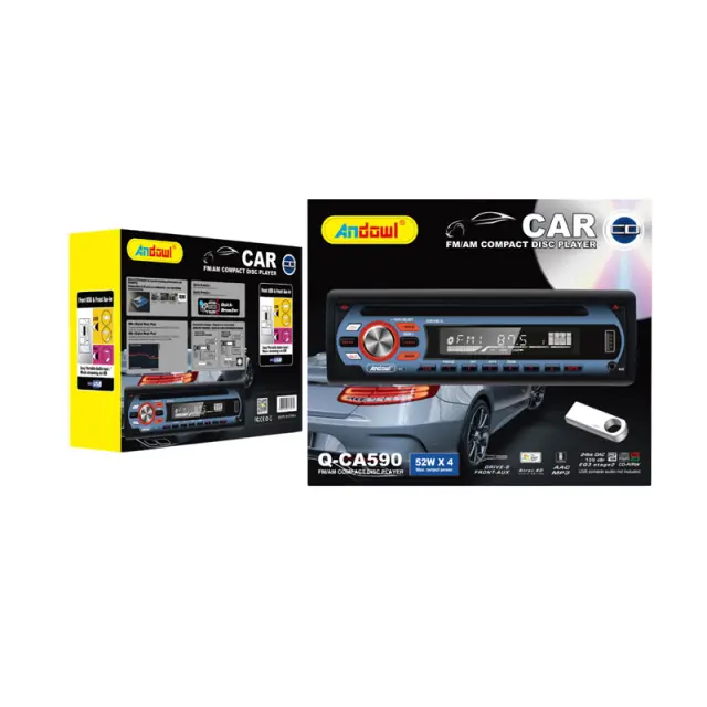 Andowl Ηχοσύστημα Αυτοκινήτου Q-CA590 - Car FM/AM Compact Disc Player 075044