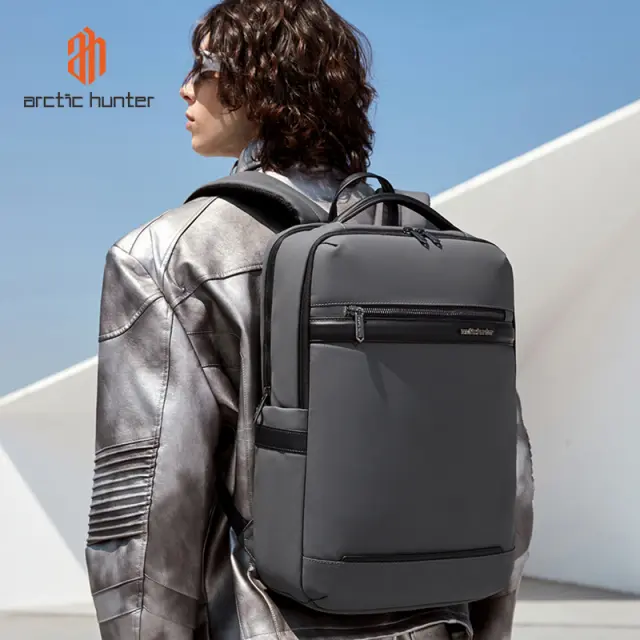 ARCTIC HUNTER τσάντα πλάτης B00872 με θήκη laptop 15.6", 14.5L, γκρι 2