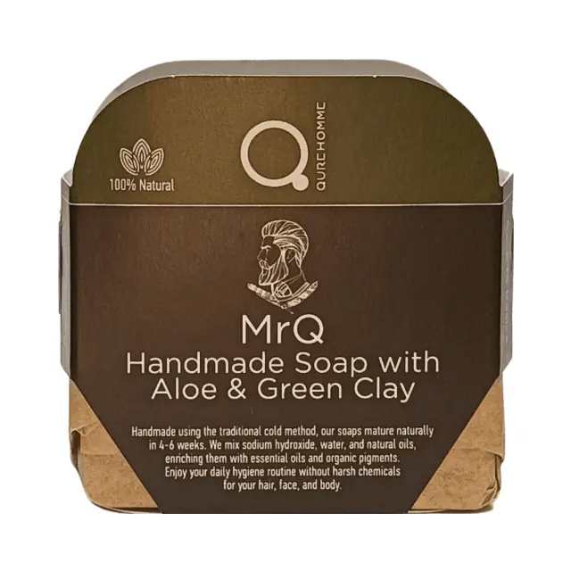 Zeolite and Bentonite Handmade Soap 90-110g by MrQ- Χειροποίητο Σαπούνι με Ζεόλιθο και Μπετονίτη �� 3
