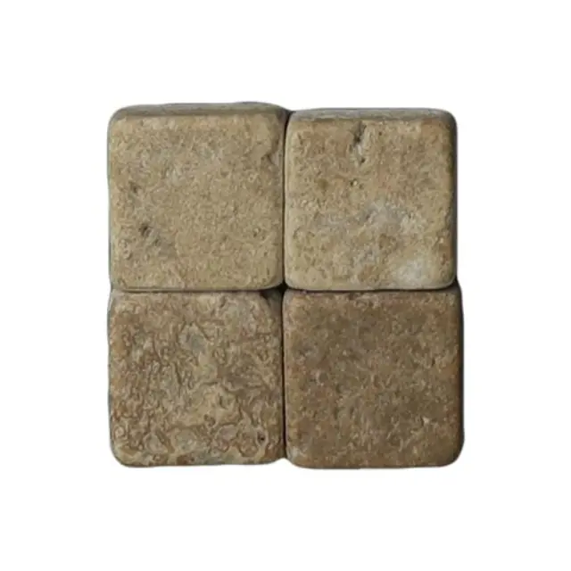 Μαρμάρινη Ψηφίδα M29 Travertin Noce 10x10x8mm - 500gr