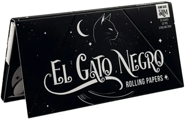 El Gato Negro Συλλεκτικά Premium Χαρτάκια - Μαύρο Χαρτάκι KS Slim & Tips