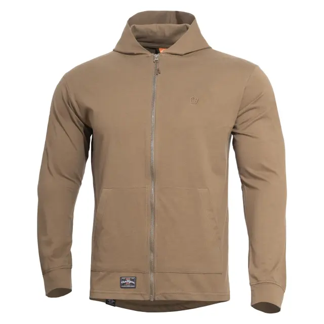 Pentagon Agis Ring Spun Sweater-Ζακέτα 100% Βαμβακερή για Καθημερινή Χρήση - 17-Cinder Grey-Σκούρο Γκρι 3
