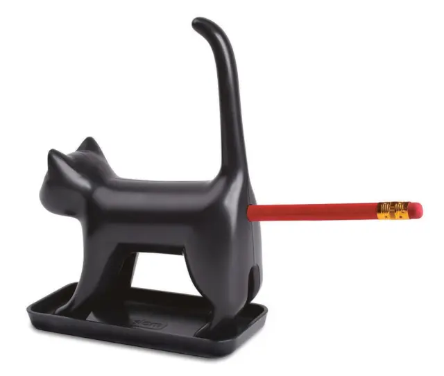 Winkee - Pencil sharpener - Sharp end Cat Black with sound - Black - Gadgets