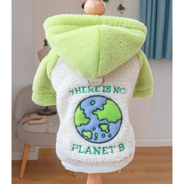 Φούτερ Σκύλου με Κουκούλα & Λογότυπο Planet B - 20cm