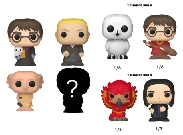 Φιγούρες HARRY POTTER - Bitty Pop 4 Pack 2.5cm - Harry in robe with Scarf 2