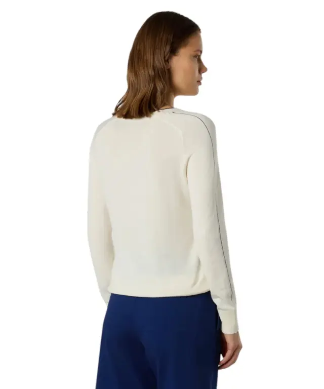 North Sails- Γυναικεία Μπλούζα Πουλόβερ Viscose 095535-000-0105 Λευκό 3