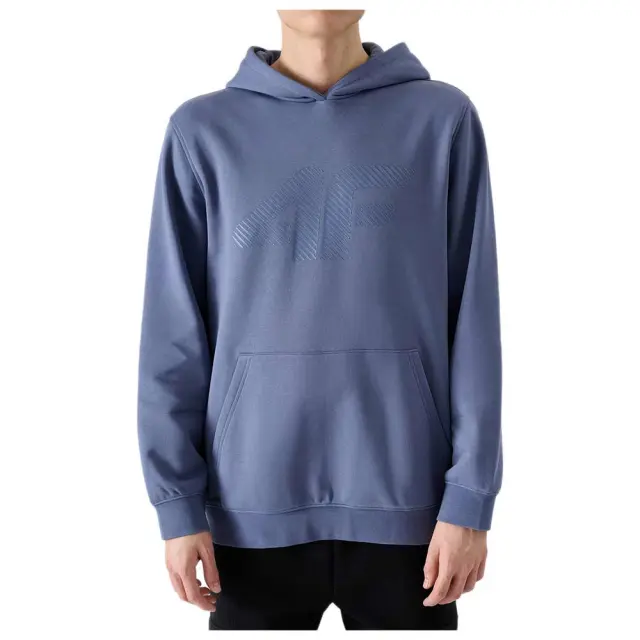 4F Men's Non-zip Hooded Sweatshirt - Blue 4FWMM00TSWSM1766-32S - 2XL