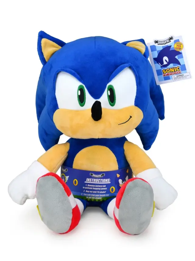Kidrobot Λουτρινο Sonic που αρχιζει να τρεμει με το χτυπημα των χεριων μας Vibrating Plush - 45cm