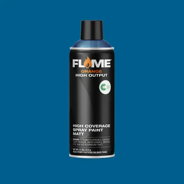 Flame Orange Spray Paint 400ml FO-520 Cream Blue Dark